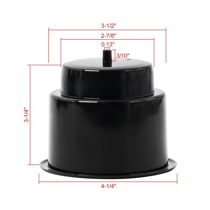 NovelBee Recessed Plastic Cup Drink Holder with Drain for Boat Truck Car Camper RV (Black, 10pcs) - Image 4